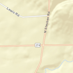 Steuben New York Street Map