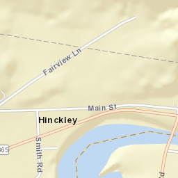 Hinckley New York Street Map