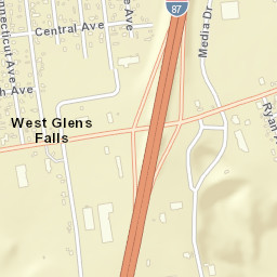 West Glens Falls New York Street Map
