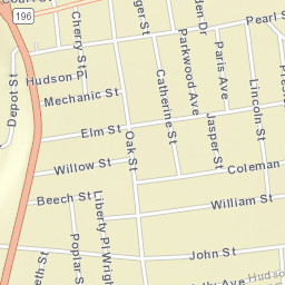 Hudson Falls New York Street Map