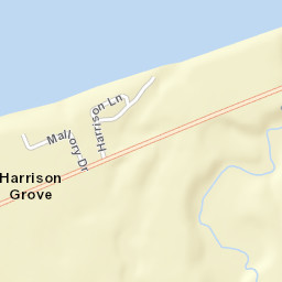 Harrison Grove New York Street Map