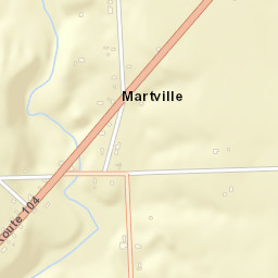 Martville New York Street Map