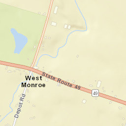 West Monroe New York Street Map