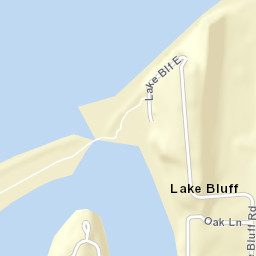 Lake Bluff New York Street Map