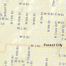201-299 West J Street Forest City IA Street Map