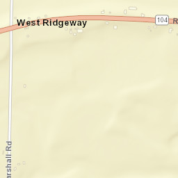 West Ridgeway New York Street Map