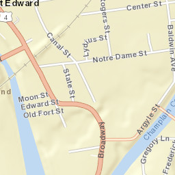 Fort Edward New York Street Map