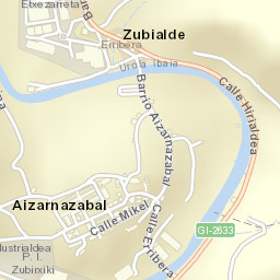 Aizarnazabal Street Map
