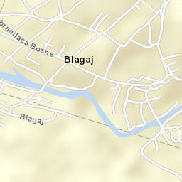 Blagaj Street Map