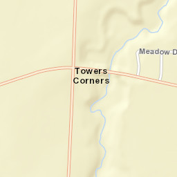 Towers Corners New York Street Map