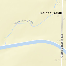 Gaines Basin New York Street Map