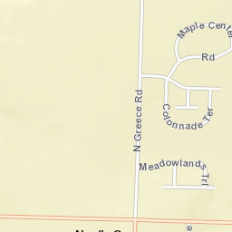 North Greece New York Street Map