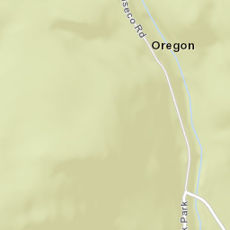 Oregon New York Street Map