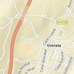 Urnieta Street Map
