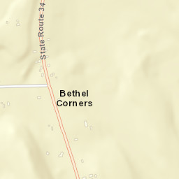 Bethel Corners New York Street Map