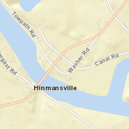 Hinmansville New York Street Map