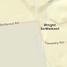 Wright Settlement New York Street Map
