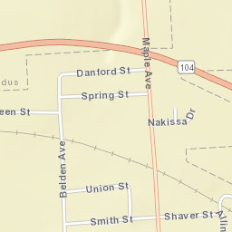 Sodus New York Street Map