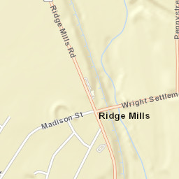 Ridge Mills New York Street Map