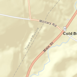 Cold Brook New York Street Map