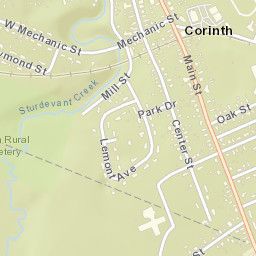 Corinth New York Street Map
