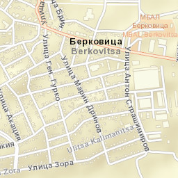 Berkovitsa Street Map