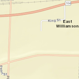 East Williamson New York Street Map