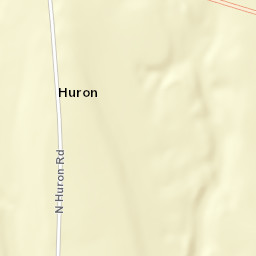 Huron New York Street Map