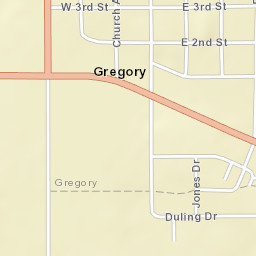 SD-47 Gregory SD 57533 America Street Map