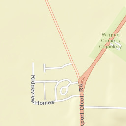 Wrights Corners New York Street Map