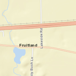 Fruitland New York Street Map
