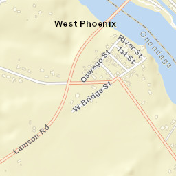 West Phoenix New York Street Map