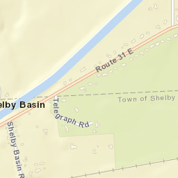 Shelby Basin New York Street Map