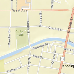 Brockport New York Street Map
