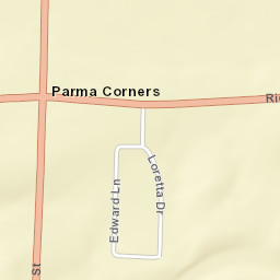 Parma Corners New York Street Map