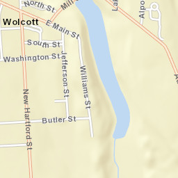 Wolcott New York Street Map