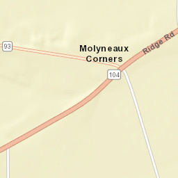 Molyneaux Corners New York Street Map