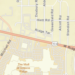 Greece New York Street Map