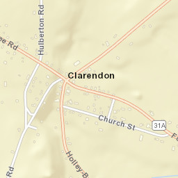 Clarendon New York Street Map