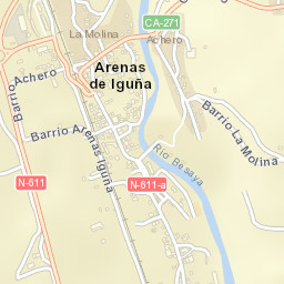 Arenas de Iguña Street Map