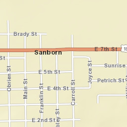 Brady Street, Sanborn, IA 51248, America Street Map