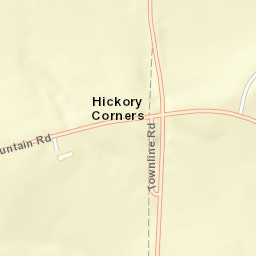 Hickory Corners New York Street Map