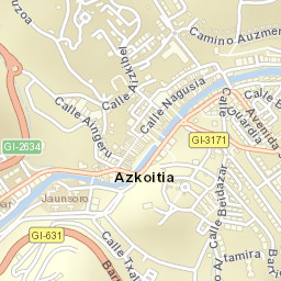 Azkoitia Street Map
