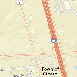 Cicero New York Street Map