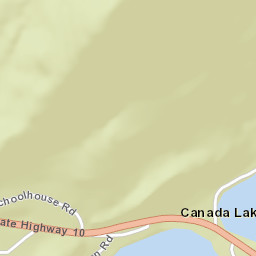 Canada Lake New York Street Map