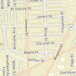 St. Catharines Street Map