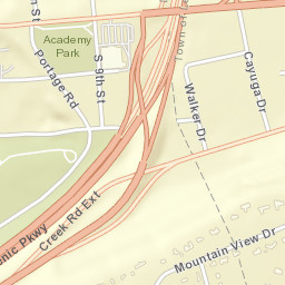 Lewiston Heights New York Street Map