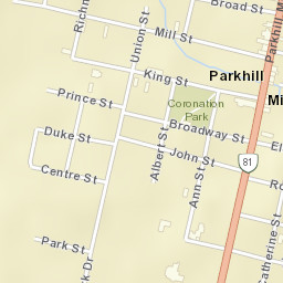 Parkhill Street Map