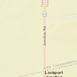 Lockport Junction New York Street Map