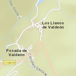 Posada de Valdeón Street Map